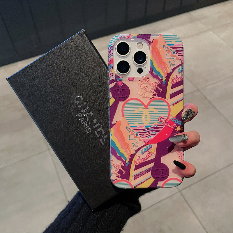 愛をテーマにしたトレンドブランドのキラキラ輝くスマホケース、越境で人気のiPhone17Promax対応、軽やかな高級感のApple16保護ケース|undefined
