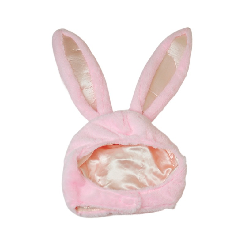 Venta al por mayor de la muchacha suave de peluche Lin Xiaozhai mismo conejo orejas sombrero de conejo accesorios de la foto