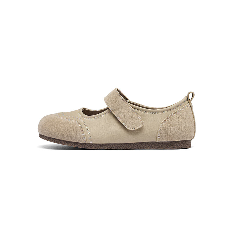Augustion Boken Shoes Mujer 2025 Verano Nuevo estilo Suela blanda Mary Jane Maternidad Doudou Shoes Velcro Zapatos individuales