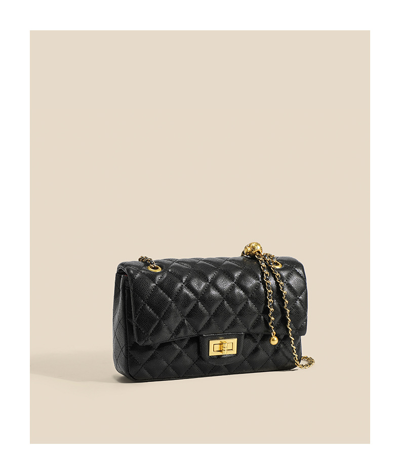 Women's Quilted Chain Crossbody Bag Versatile Small Shoulder Bag_voghion.com
