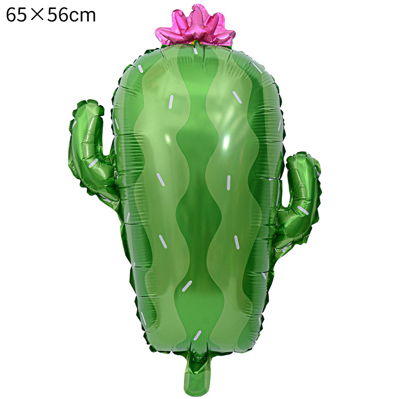 Kit de Globos de Fiesta "FIESTA" Transfronterizo, Cactus, Aluminio, Burrito TACO, Decoración Mexicana