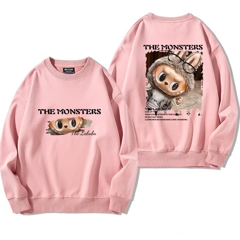 Foreign Trade Hot Sale Rab Cloth Front and Back Printing Long Sleeve Crewneck Sweatshirt Autumn and Winter New Girl Cute Top Foreign Trade Hot Sale Rab Cloth Front and Back Printing Long Sleeve Crewneck Sweatshirt Autumn and Winter New Girl Cute Top