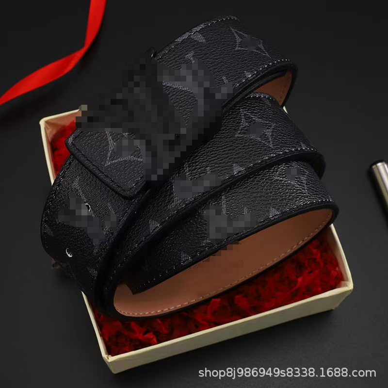 Black flower black buckle