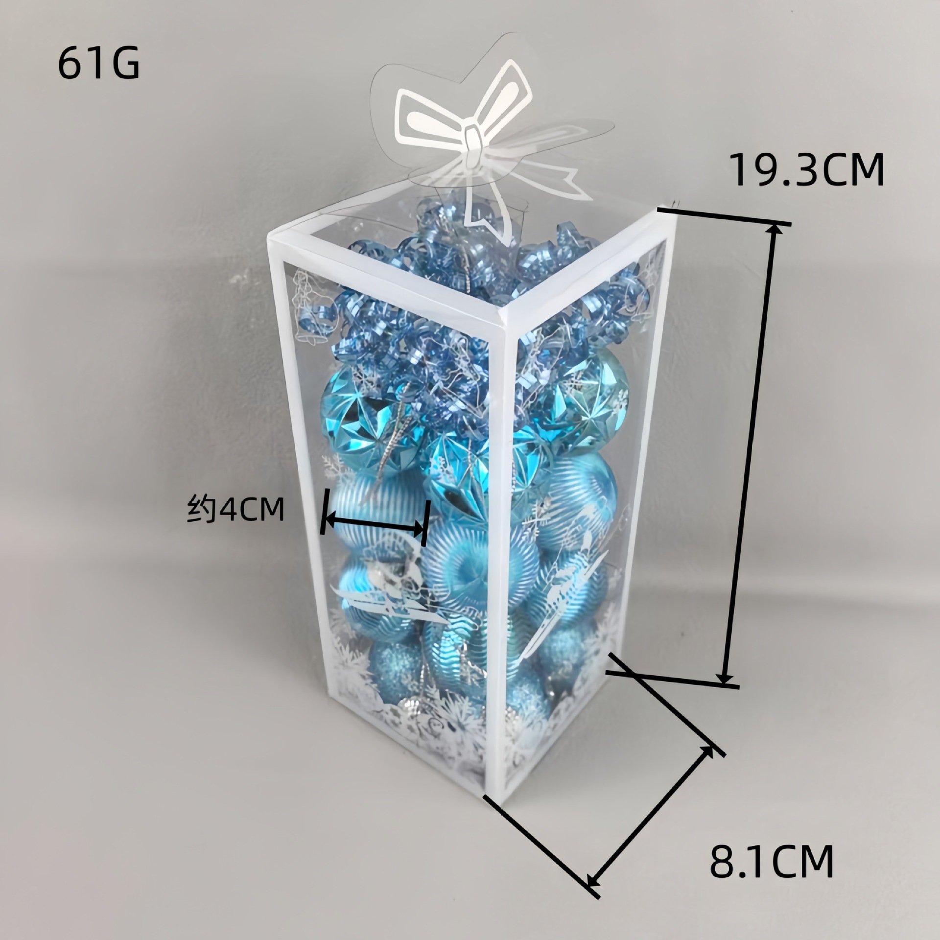 Nuevos adornos de Navidad transfronterizos colgantes bolas de Navidad set bolas de Navidad colgantes de árbol de Navidad caja de regalo bolas de Navidad P