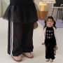 新款秋款女童拼接工装裤