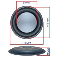 Круглый резиновый громкоговоритель, 6.5 дюйма, 160 мм, bluetooth, вибрация