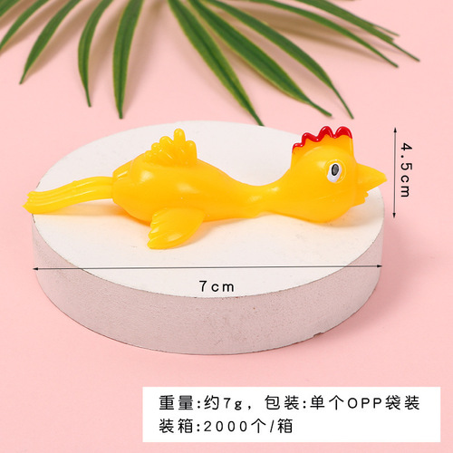 Finger Turkey Spring-Loaded Chicken Stress Relief Gadget Wall-Sticking Creative Prank Children's Toy Street Vendor Supply