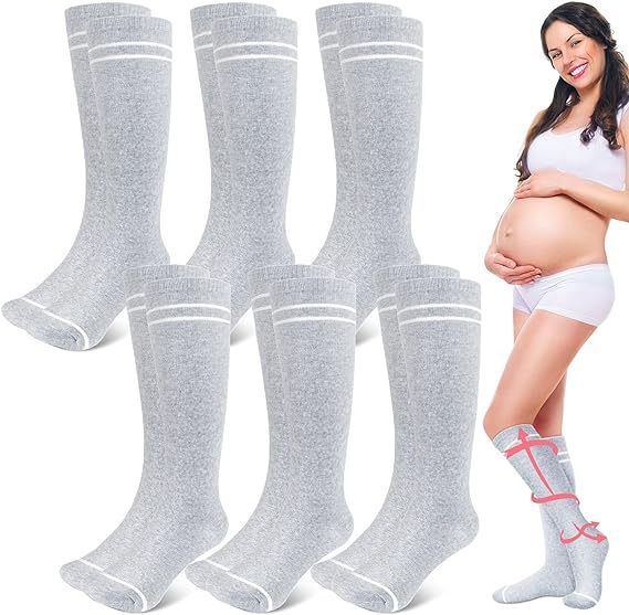 Calcetines de compresión deportivos transfronterizos, calcetines de algodón a media pantorrilla, calcetines de pantorrilla para mujeres embarazadas, calcetines de compresión, calcetines de yoga con cuerda para saltar para mujeres, calcetines elásticos para ciclismo