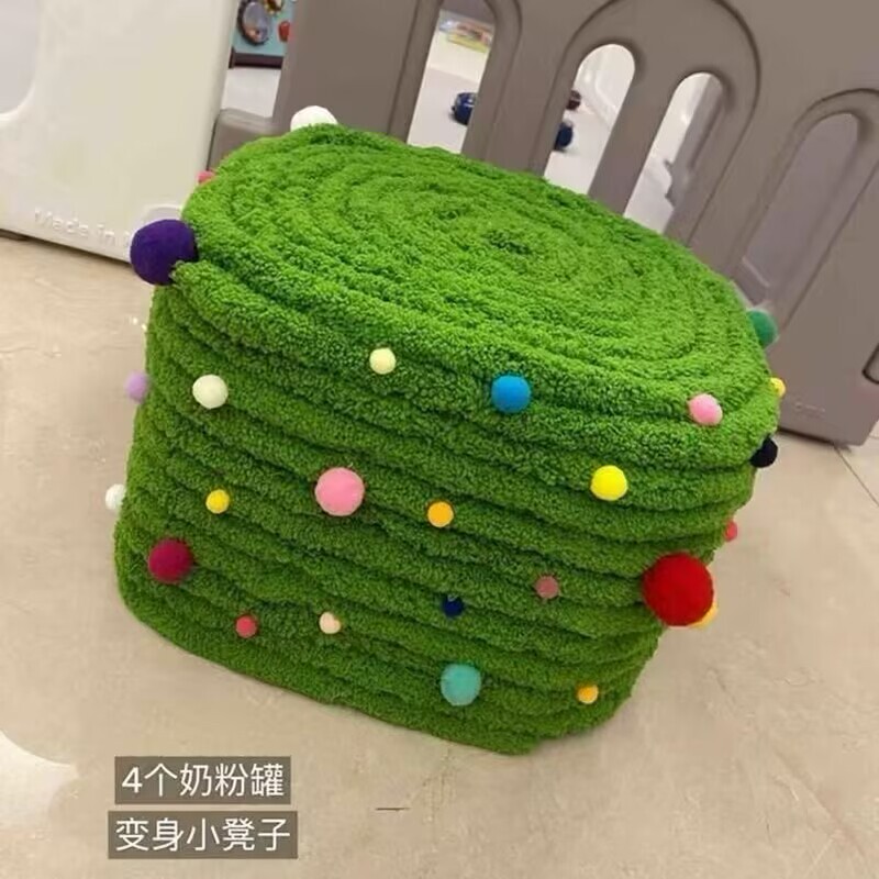Super Thick Ice Line Wool Cat Tail Handmade Milk Powder Can DIY Knitting Material to Make Stool Cushion Super Thick Ice Line Wool Cat Tail Handmade Milk Powder Can DIY Knitting Material to Make Stool Cushion