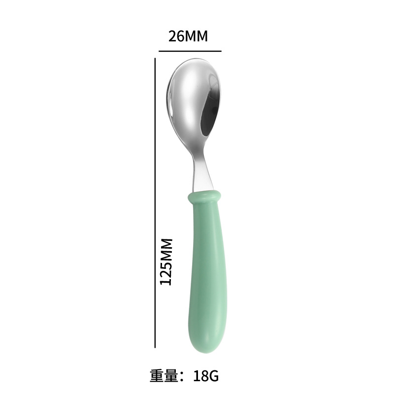 단일 숟가락-녹색