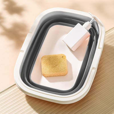 outdoors Portable Foldable Handbaskets outdoors Picnic basket fold Mop bucket household Laundry basket Portable fold