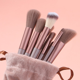 Cross-Border New 13-Piece Makeup Brush Set, Portable Soft-Bristled Blush Brush, Foundation Eye Shadow Brush, Complete Set of Beauty Tools