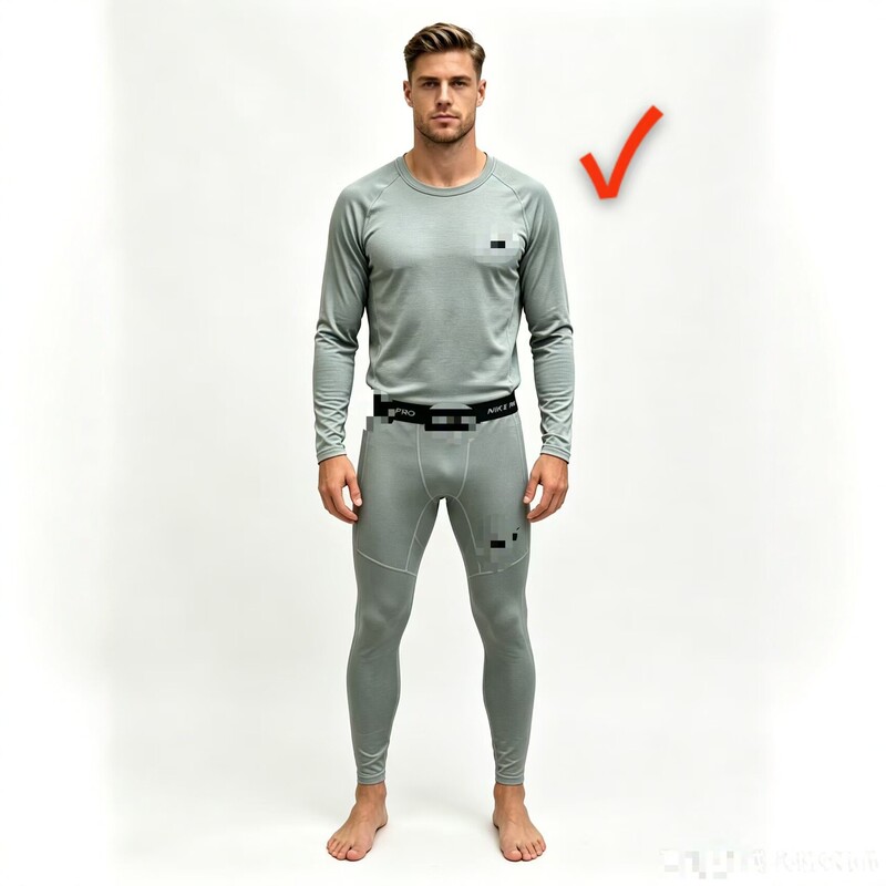 Men's athletic compression thermal underwear set, high-elasticity, quick-drying base layer for fitness and running, autumn/winter tight-fitting thermal shirt