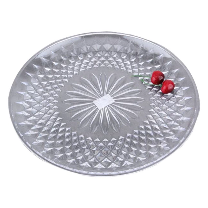 Бытовая акриловая тарелка для закусок Конфеты Коммерческий бар KTV Снэк-тарелка Прозрачная тарелка для закусок Пластиковая тарелка