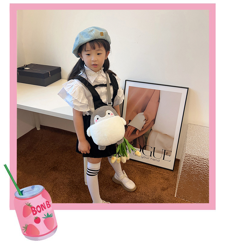 2023 Fashionable new cute cartoon children's trendy bags, plush bags, single-shoulder bags, animal bags, coin purges, and cosmetic bags details Picture