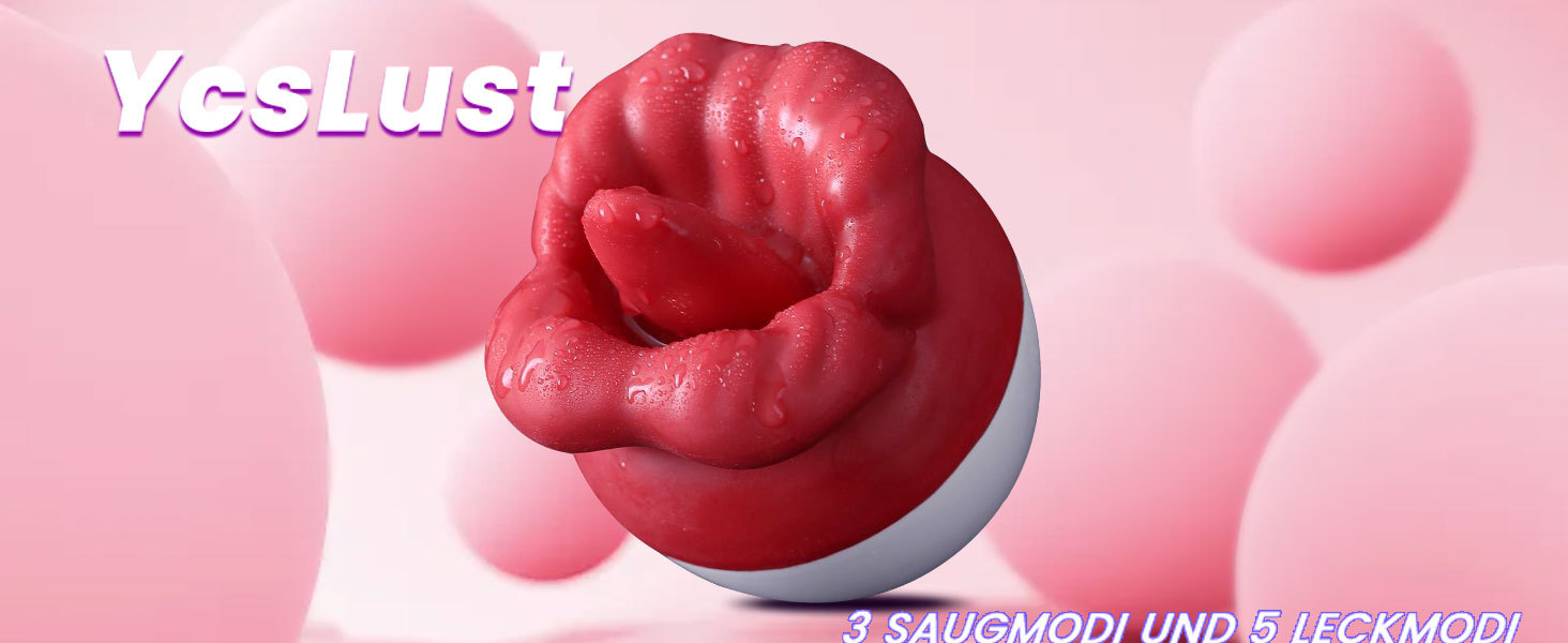 Nipple Masturbator with Vibrating Egg, Red Lips Design, Tongue-Sucking Massager for Men — detail image 3