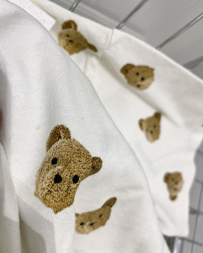 Palm Angel Children's Short Sleeve T-Shirt 2024 Summer New Arrival for Middle and Older Children Headless Bear Kids' Loose Half Sleeve T-Shirt