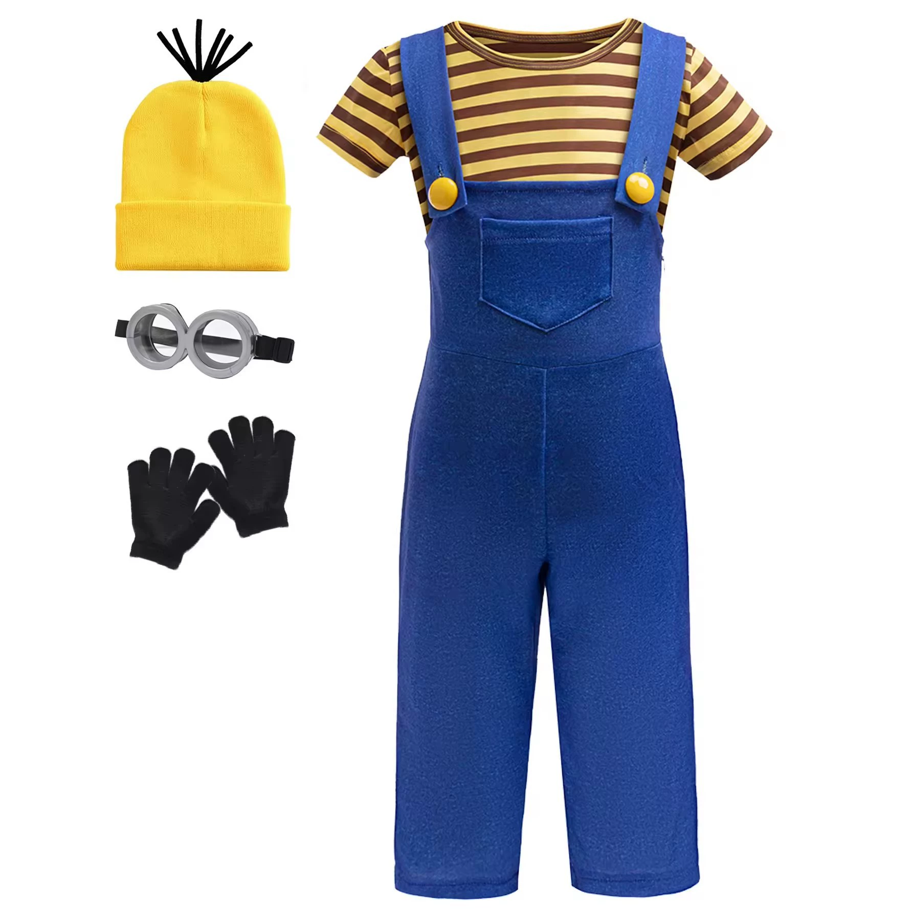 Европейская и американская внешняя детская одежда Little Yellow Cosplay Boy Halloween Шоу костюмов для костюмов для вечеринок