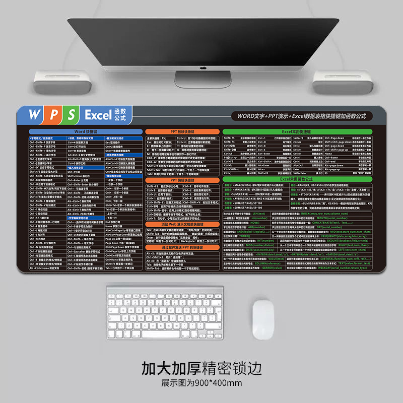 Teclado de acceso directo para juegos de oficina de gran tamaño para macOS / Excel / Office / PS