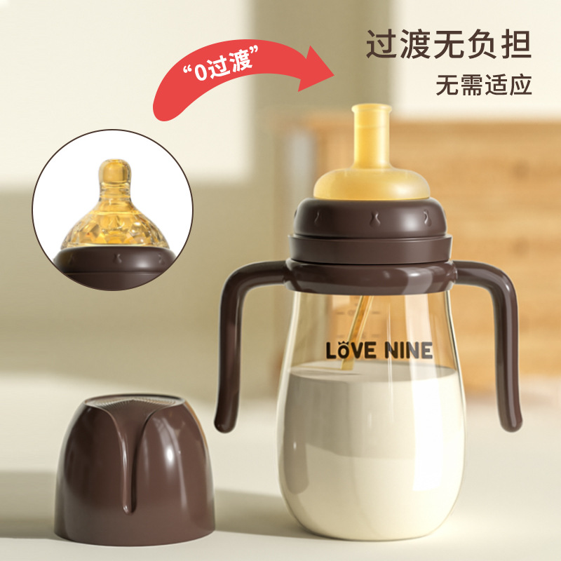 Infant Bottle Newborn Baby Bottle Breast Milk Anti-flatulence Children's Caution Weaning Bottle Wide Caliber Bottle