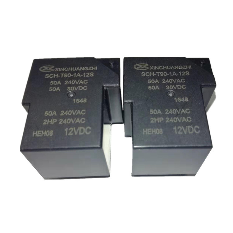 信创智HF165-50/12-HT宏发继电器T90 12V充电桩50A继电器厂家