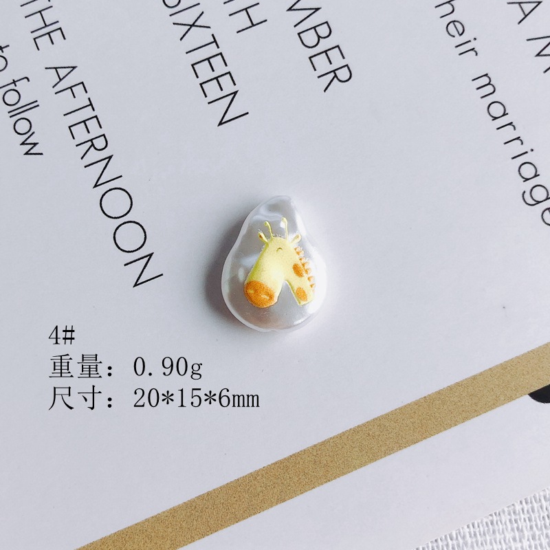 6g Weight Beads Jewelry Making Type 20*15mm Jewelry Making Size Jewelry Accessories Classification Smooth Embellishment 10 PCS/Package Quantity Acrylic Material Animal, Cartoon, Fruit Pattern All Seasons Season Cute Style 10 PCS/Package 20*15mm Acrylic Animal Cartoon Fruit Beads Jewelry Accessories 7