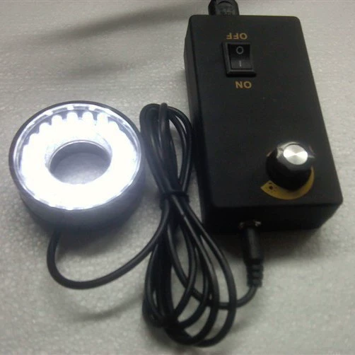 Кольцевая лампа с регулируемой яркостью TY-F5M4CCD Микроскоп Светодиодный источник света 1 внутренний диаметр 41 мм Внешний диаметр 72 После продажи один год