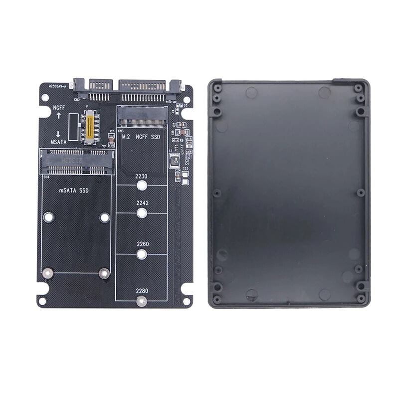 M.2ソリッドステートSSD変換sata3外付けハードディスクケースngff msata変換カード二重用二一体型|undefined