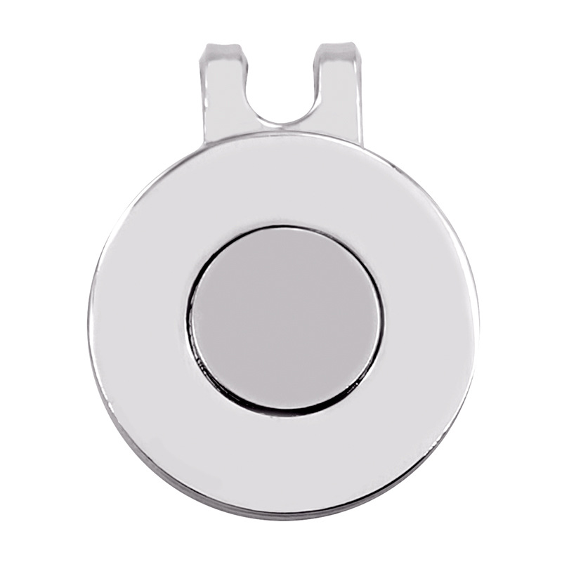 Clip de sombrero brillante plateado