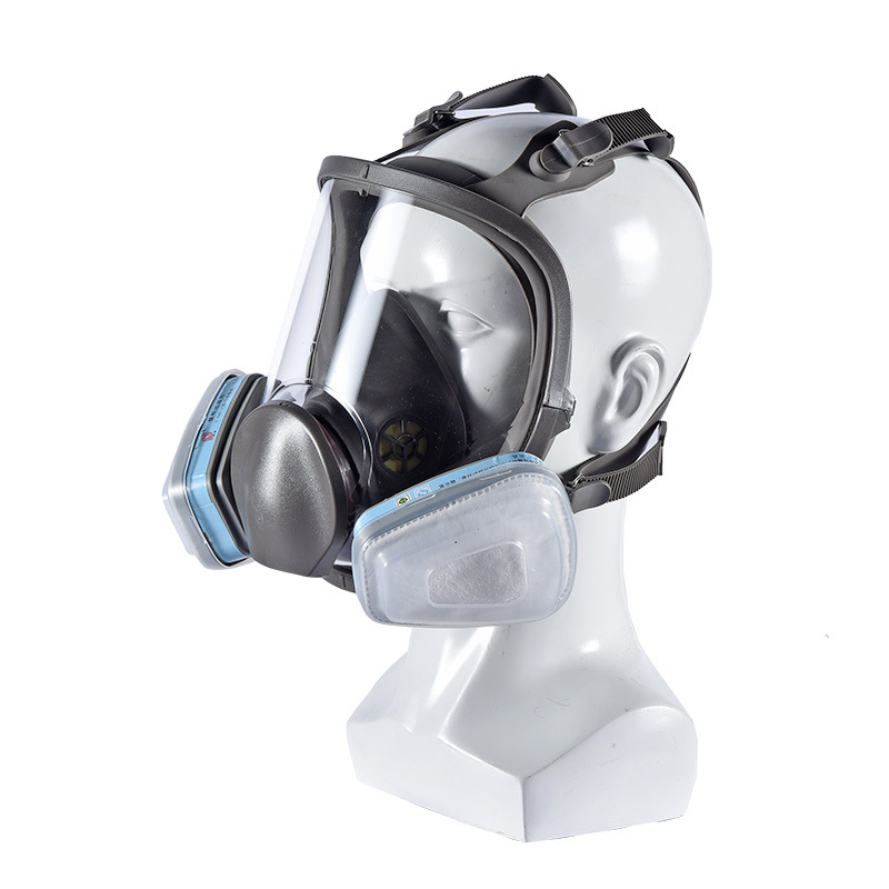 Máscara de gas máscara de gas química máscara de protección especial para pintura de pulverización de gases polvo laboratorio de polvo pesado