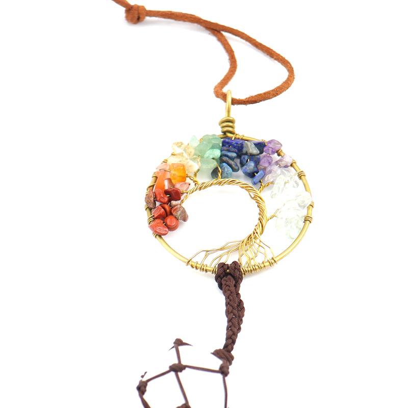 220g Weight pendant Home Textiles & Decor Type Wind Chimes Event & Party Supplies 1 Piece Quantity Daily Occasion Metal Material Tree Pattern Handmade Craft Tree Metal Pendant 1 Piece 无