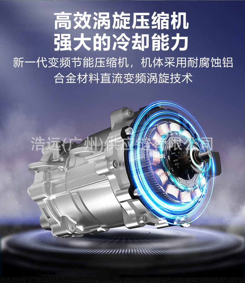 Treeligo New Double Fan Parking Air Conditioner 12V 24V Electric