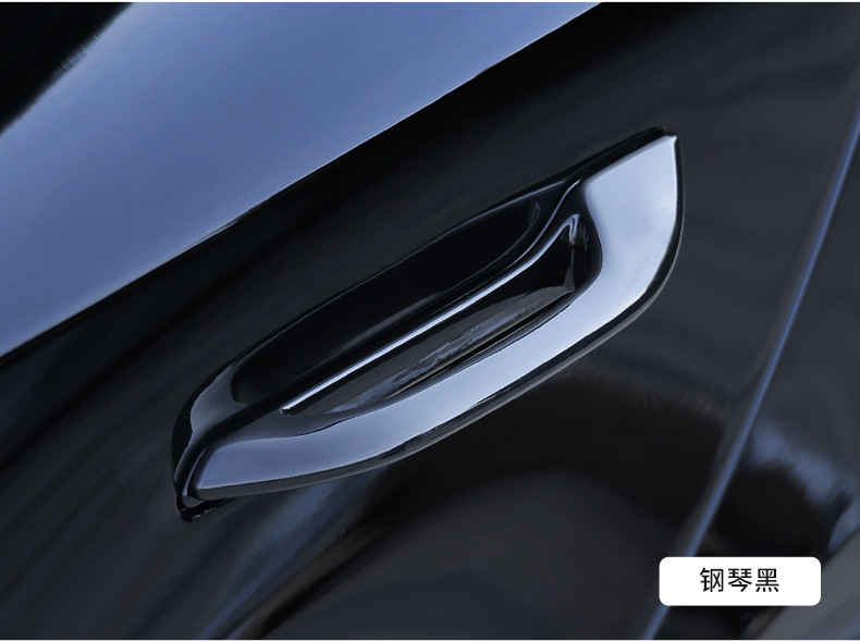 Applicable to the new version of Model3 Y door handle antifreeze installation Tesla carbon fiber pattern door handle modification