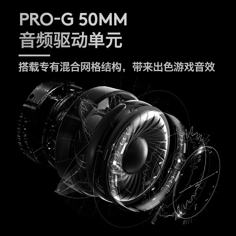 Suitable for Logitech g Pro X Wired Gaming Headphones, Head-Mounted 7.1 Surround Sound Dts Gaming Headset with Noise Reduction Microphone