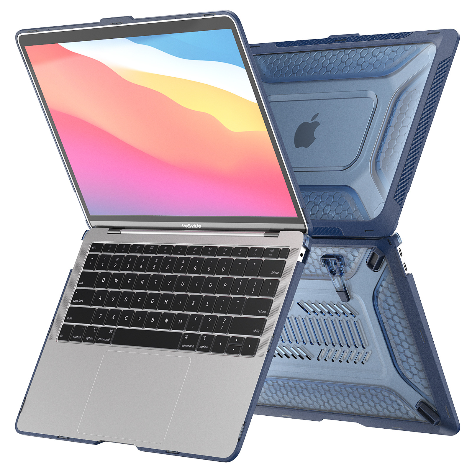 蜂窝MacBook保护套适用air13 2020透明散热A2337笔记本电脑保护壳-阿里巴巴