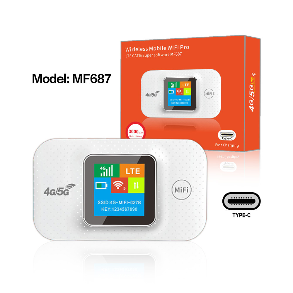 pocket wifi 4G隨身WiFI無線路由器TYPEC歐4g router with sim ca