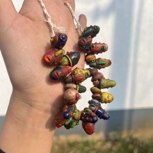 非洲加纳尼泊尔威尼斯老琉璃配饰手链藏饰式琉璃珠子散珠多宝