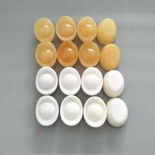 长约4cm款米黄玉和白色玉石元宝出售  玉器元宝饰品 可电商直播用
