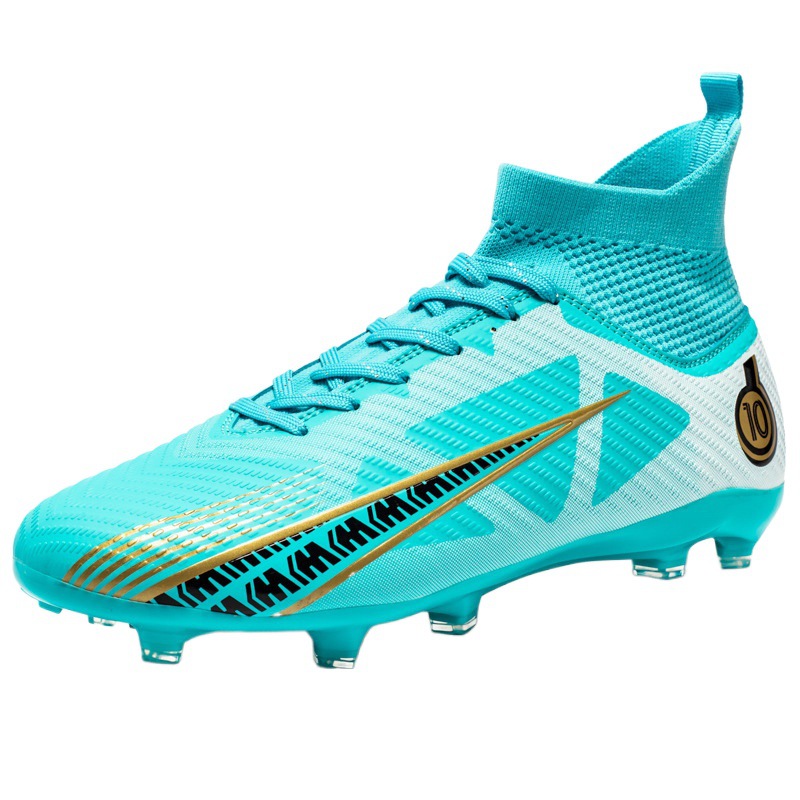 High top soccer shoes Boys and girls crushed nails lawn AG spikes Student training game sneakers large size_voghion.com