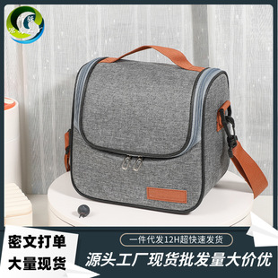 Cross-Border Hot-Selling Portable Insulated Bag for Work Meal Bag, Hot-Selling Foreign Trade Insulated Bag, Aluminum Foil Thickened Lunch Bag, Insulated Bag