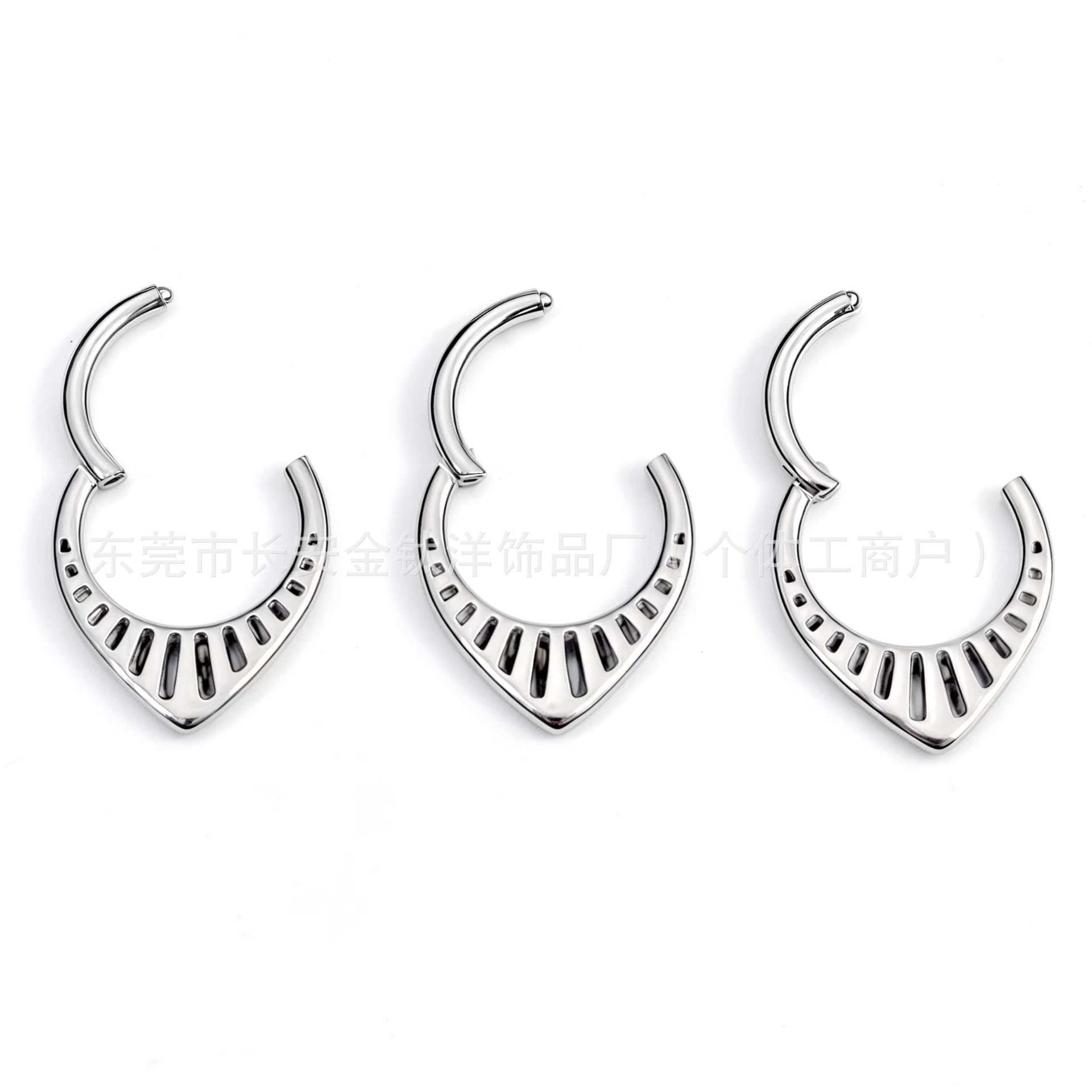 Labret piercing jewelry detail image
