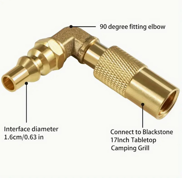 Conector de gas propano, conector inflable, conector de conversión para tanque de gas exterior, conector de conversión para tanque de gas plano largo image 19