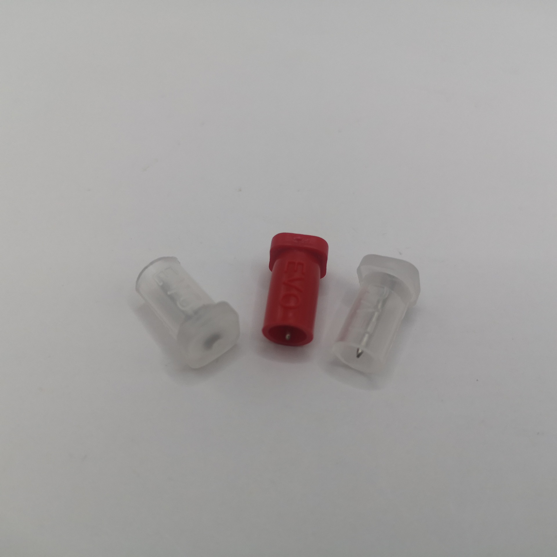 彩色塑料帽安全钢针胶水开口内置针EVO塞子开口钉