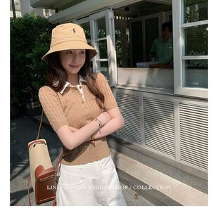 Lin12-Ivy Style �͹�POLO�I�黨������ëᘿ������X������������