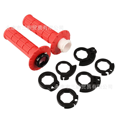 Handlebar Cover with Lock Buckle: Motosiklet ləvazimatları və aksesuarları - red-with-6-locks