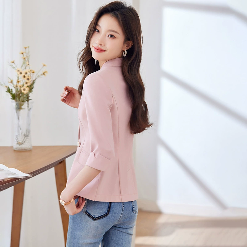 Thin set, classic suit jacket, city style, high-quality style