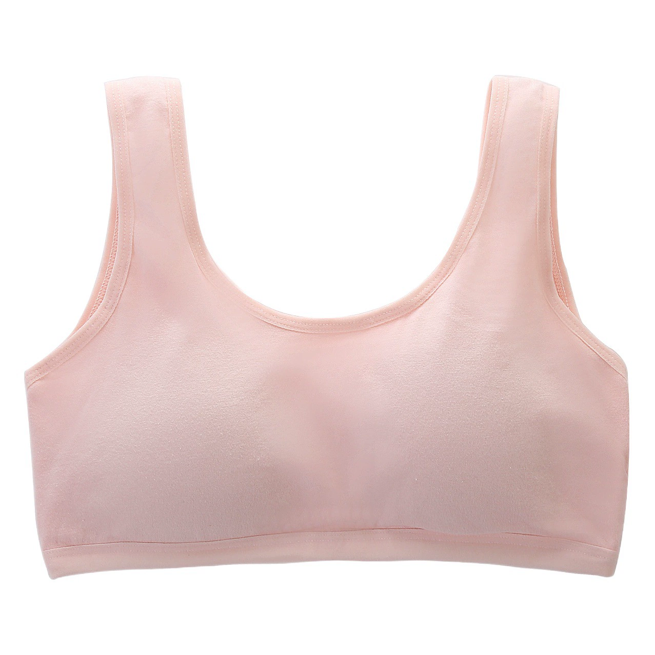 Бесшовный жилет периода развития беспроводной бюстгальтер для девочек фиксированный цельный нагрудник нижнее белье для учеников средней школы женское