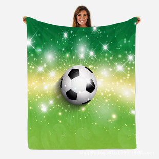 Digital Printed Flannel Blanket Holiday Gift Blanket Lunch Sofa Small Blanket Bed Blanket
