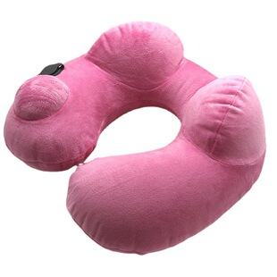 Across the new portable press inflatable U-shaped pillow travel inflatable pillow travel sleeping neck protection press U-shaped pillow