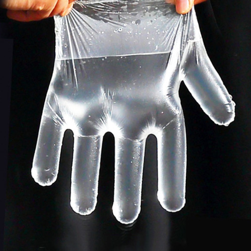 Disposable gloves for catering and food household transparent PE plastic thin kitchen gloves edible sanitary gloves wholesale